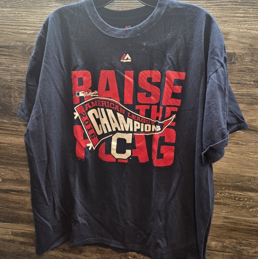 Cleveland Indians 2016 Raise The Flag American League Champions XL‎ Majestic